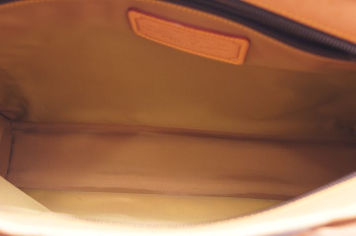 【極美品】HUNTING WORLD ハンティングワールド トートバッグ バチュークロス レザー キャンバス カーキ 茶 メンズ レディース 1円_画像10