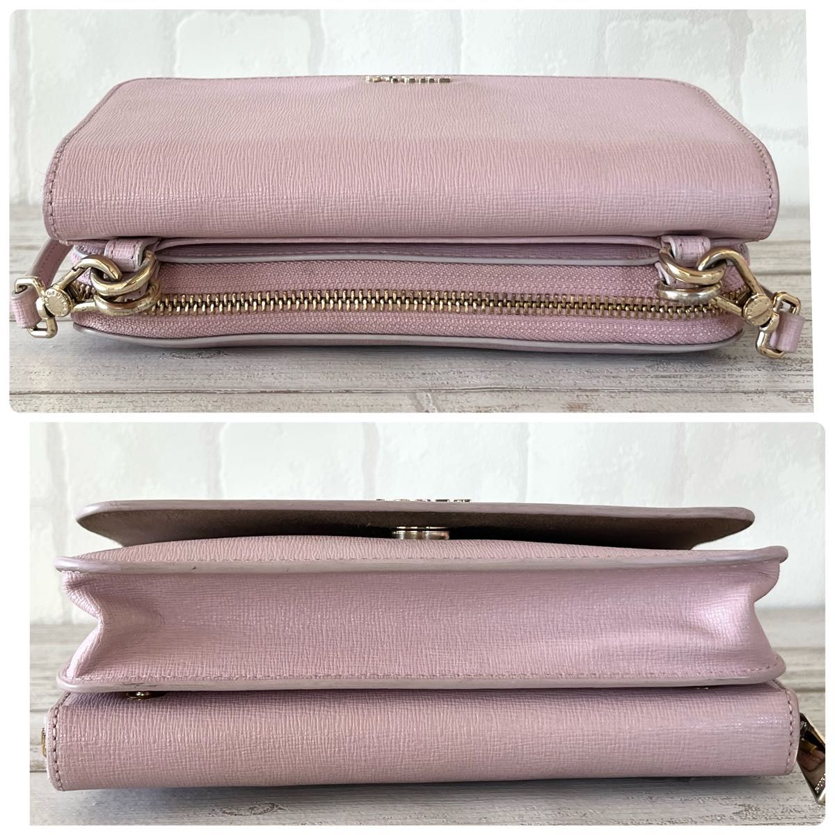 【 人気 】 FURLA フルラ リーヴァ 2way ショルダー バッグ 美品 長財布