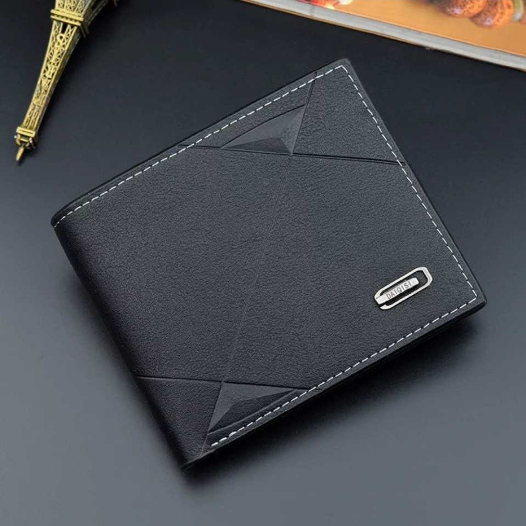 【新品】 二つ折り財布　ブラック　カード　大容量　 二つ折り財布財布札入れ 容量 財布ブラック_画像1