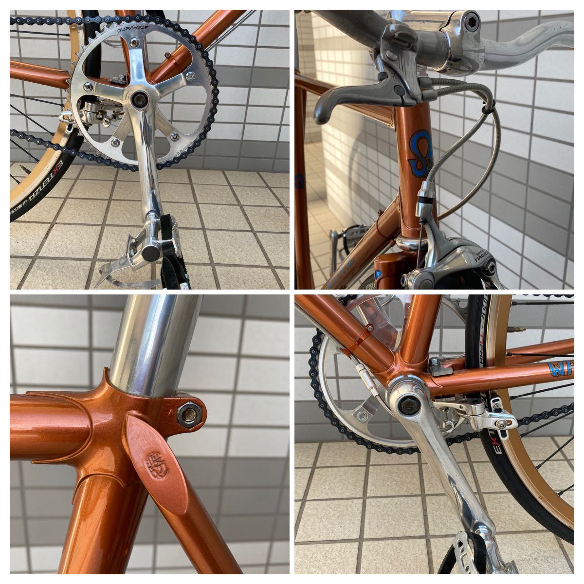  super-beauty goods rare piste finished car sw watanabe Watanabe .. factory njs bicycle race heaven return nitto Brooks MKS dura-ace dia competition hand made large copper tack 