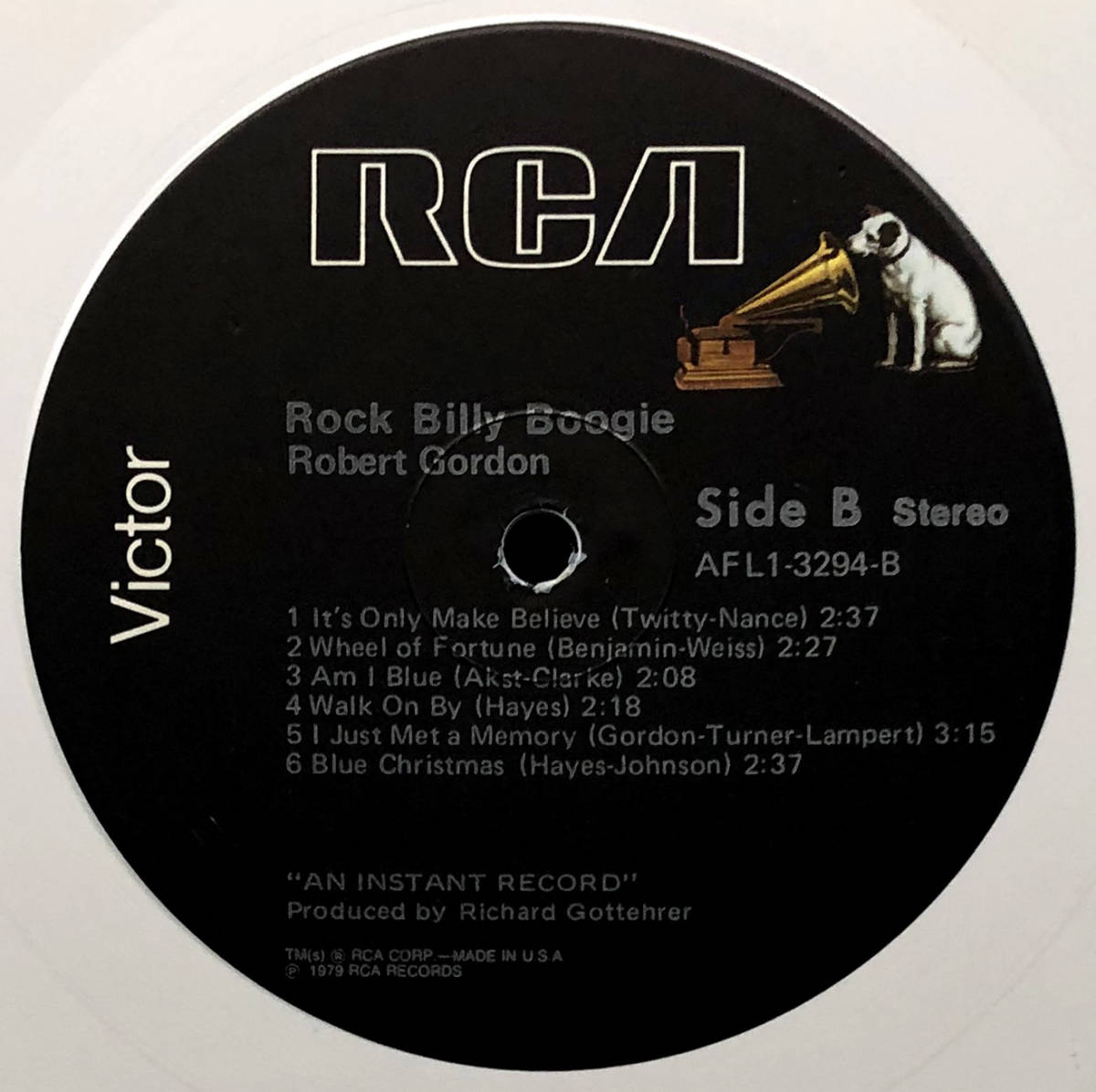 ★美盤 US ORIG PROMO LP★ROBERT GORDON/Rock Billy Boogie 1979年 プロモ盤オンリー WHITE WAX ネオロカ BLACK CATS原曲 LONDON NITE_画像5