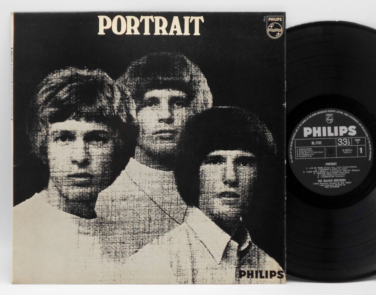 ★UK ORIG MONO LP★THE WALKER BROTHERS/Portrait 1966年 初回マト 高音圧 ポートレート付 『孤独の太陽』収録 PHIL SPECTOR好きも必聴_画像1