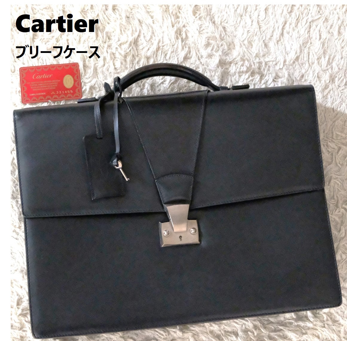 【鍵 カード付】Cartier カルティエ ダレスバッグ マストライン トラディション 2室 ビジネスバッグ ハンドバッグ A4可 ブリーフケース_画像1