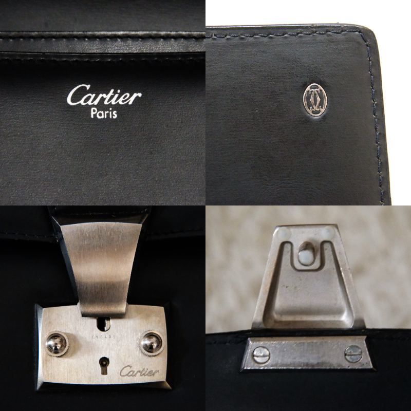 【鍵 カード付】Cartier カルティエ ダレスバッグ マストライン トラディション 2室 ビジネスバッグ ハンドバッグ A4可 ブリーフケース_画像8