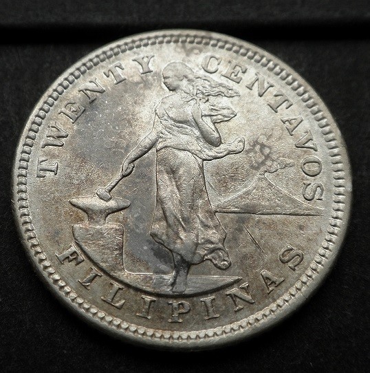 【フィリピン】20センタボ銀貨(銀品位900)　KM#166　1903年_画像6