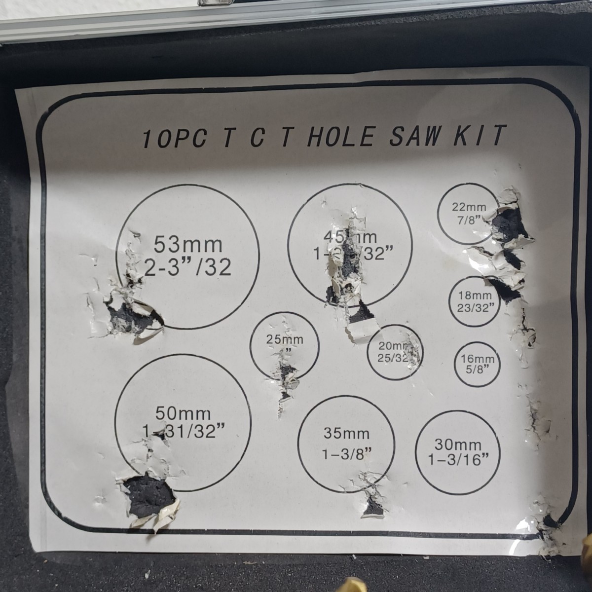 ウォール掘削メタルリーマートライアングル木工キングドリル用合金穴オープナーTCTメタルホールオープナー　 10個　16mm-53mm　金工　(SK)_画像3