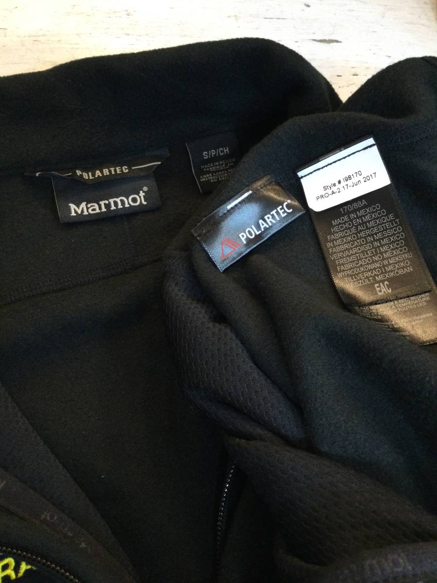 Marmot Marmot beautiful goods Mexico made fleece the best fleece outdoor wear men's S black superior article beautiful 