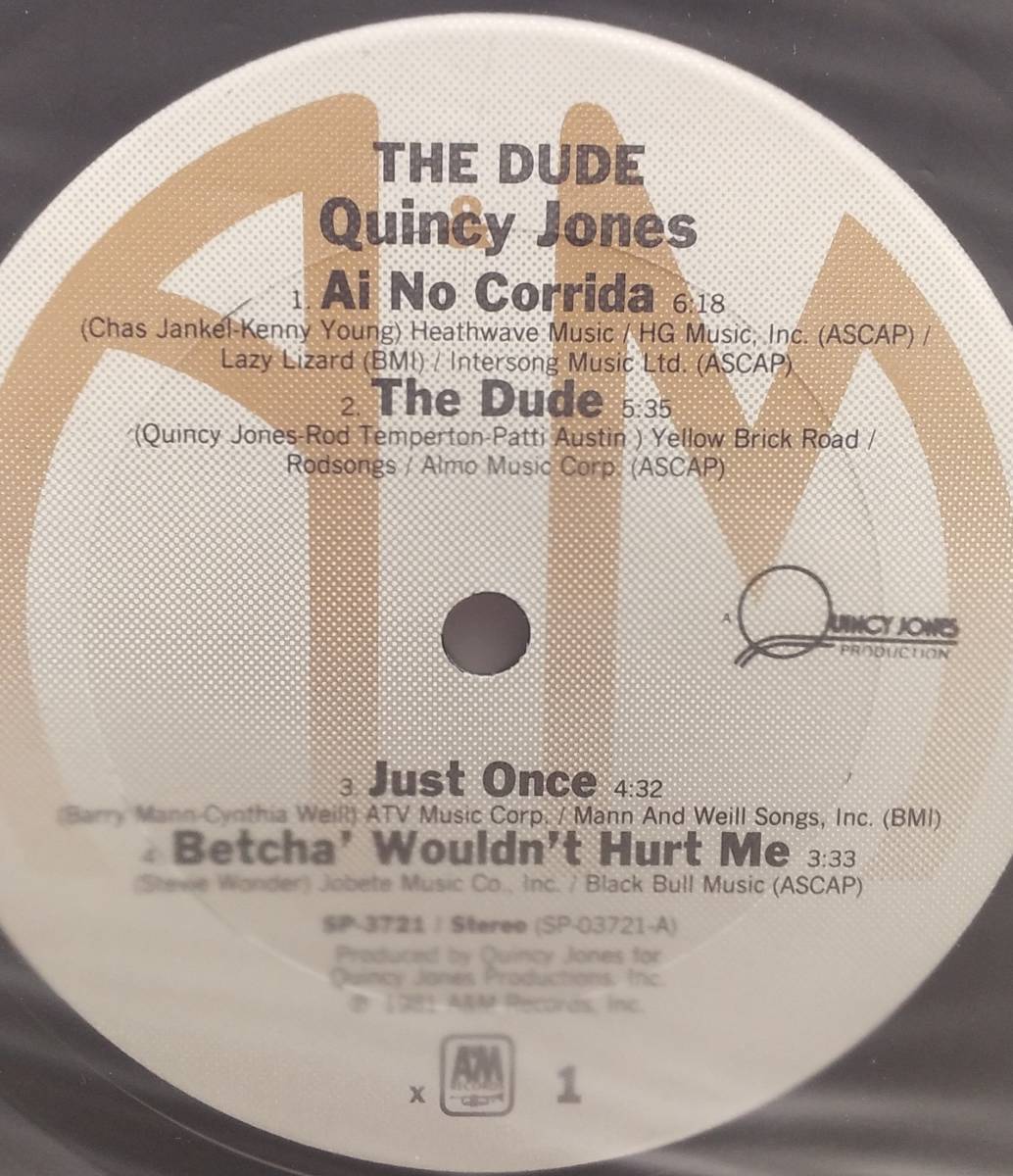 匿名・送料無料！　クインシー・ジョーンズ/Quincy Jones　LP　「愛のコリーダ/The Dude 」