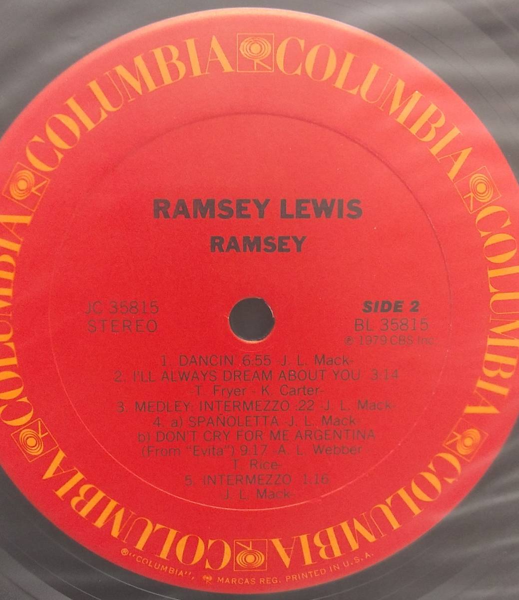 匿名・送料無料！　ラムゼイ・ルイス/Ramsey Lewis　LP　「ラムゼイ/Ramsey」_画像6