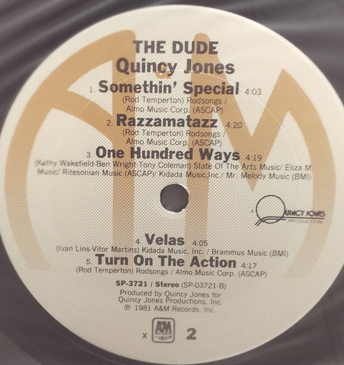 匿名・送料無料！　クインシー・ジョーンズ/Quincy Jones　LP　「愛のコリーダ/The Dude 」