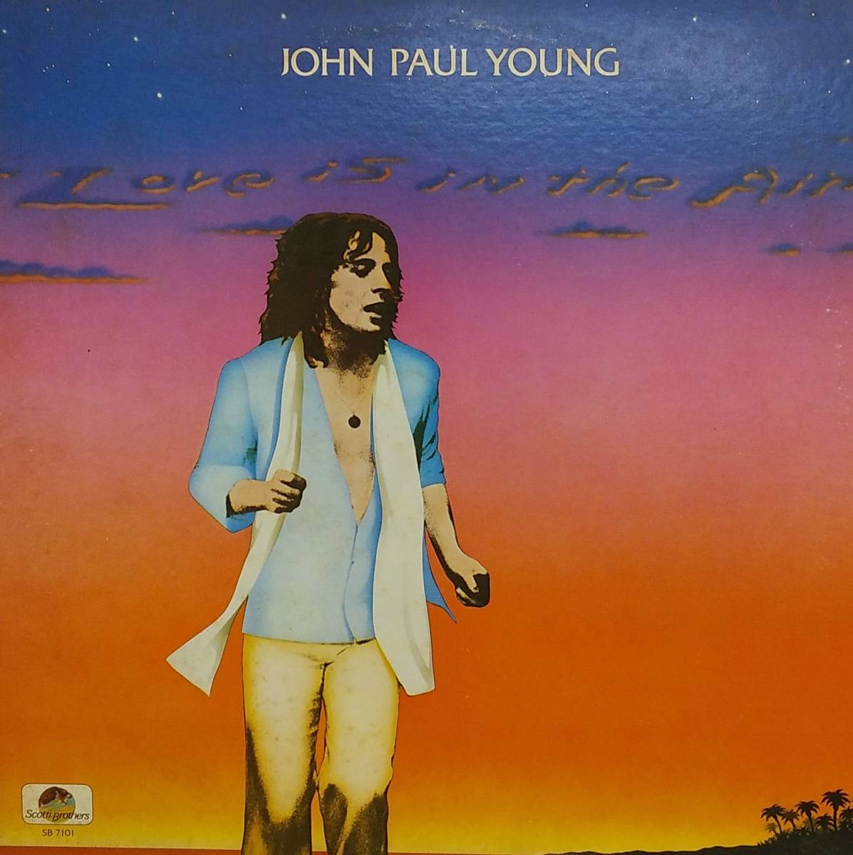 匿名・送料無料！　ジョン・ポール・ヤング/John Paul Young　LP　「風に舞う恋/Love Is in the Air」