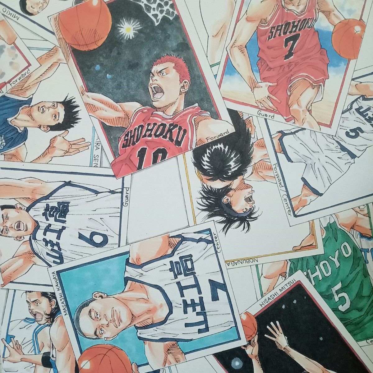 SLAM DUNK スラムダンク イラスト ポスター 額付き 2枚セット No SLAM DUNK スラムダンク イラスト ポスター 額付き 2枚セット No