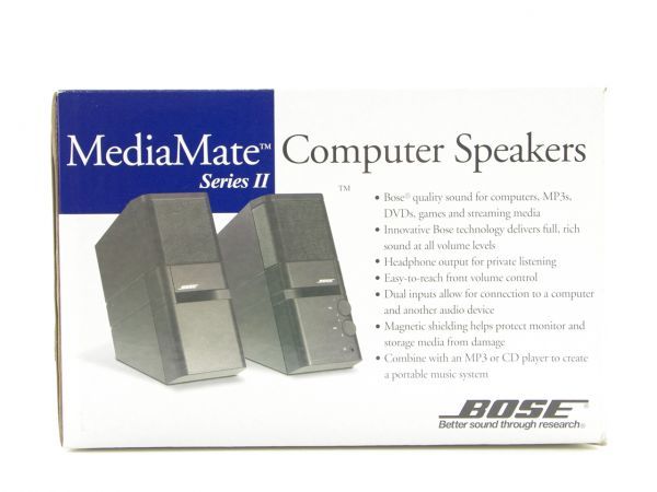     原文:■BOSE Media Mate Series II-BK ブラック Computer Speakers PCスピーカー ペア 未開封 保管品