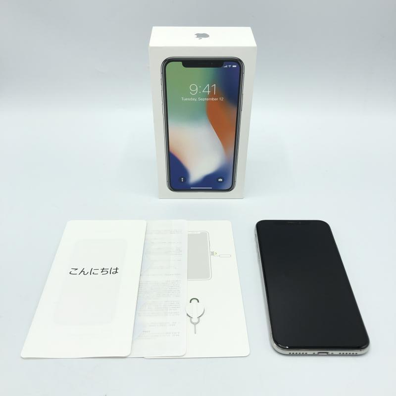 限定価格セール！ 【中古】【docomo】○iPhone X 64GB シルバー/SIM