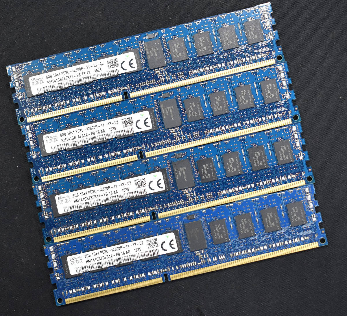 (送料無料) 32GB (8GB 4枚組) DDR3L PC3L-12800R DDR3L-1600 REG 1Rx4 240pin ECC Registered SK-Hynix サーバー MacPro向け (SA5312_画像1