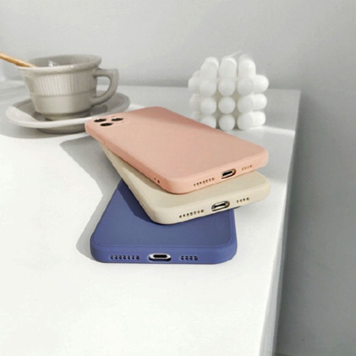 iPhone 12 Pro ケース くすみカラー ダスティーカラー ピンク