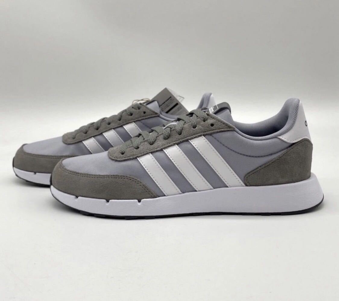 【27cm】adidas RUN 60S 2.0 アディダス ラン 60S 2.0グレー ホワイトメンズ ランニングシューズ スニーカー (FY5958) 2892_画像4