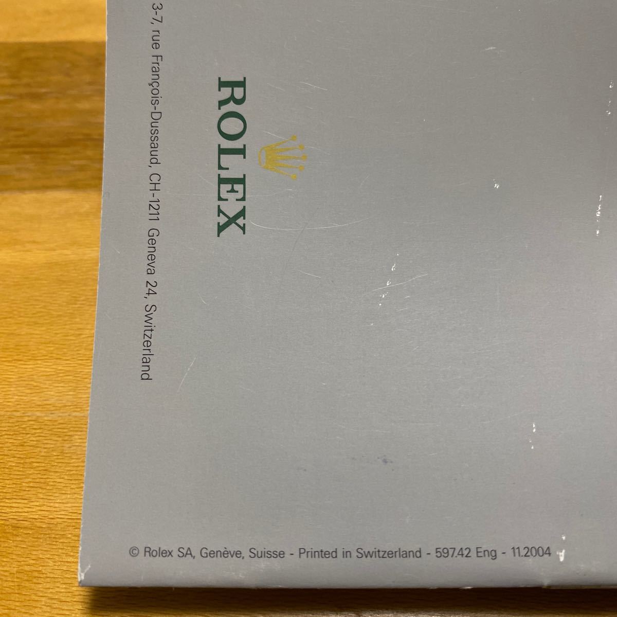 3471【希少必見】ロレックス エクスプローラー冊子 取扱説明書 2004年度版 ROLEX EXPLORER_画像3