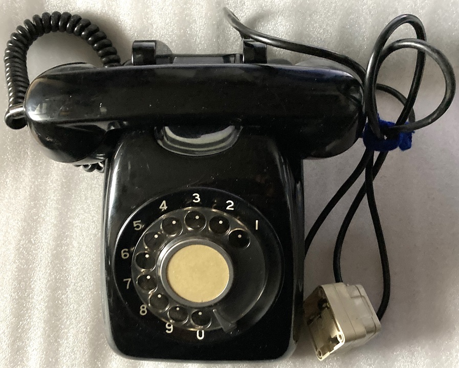 黒電話機 650A1 昭和レトロ_画像1