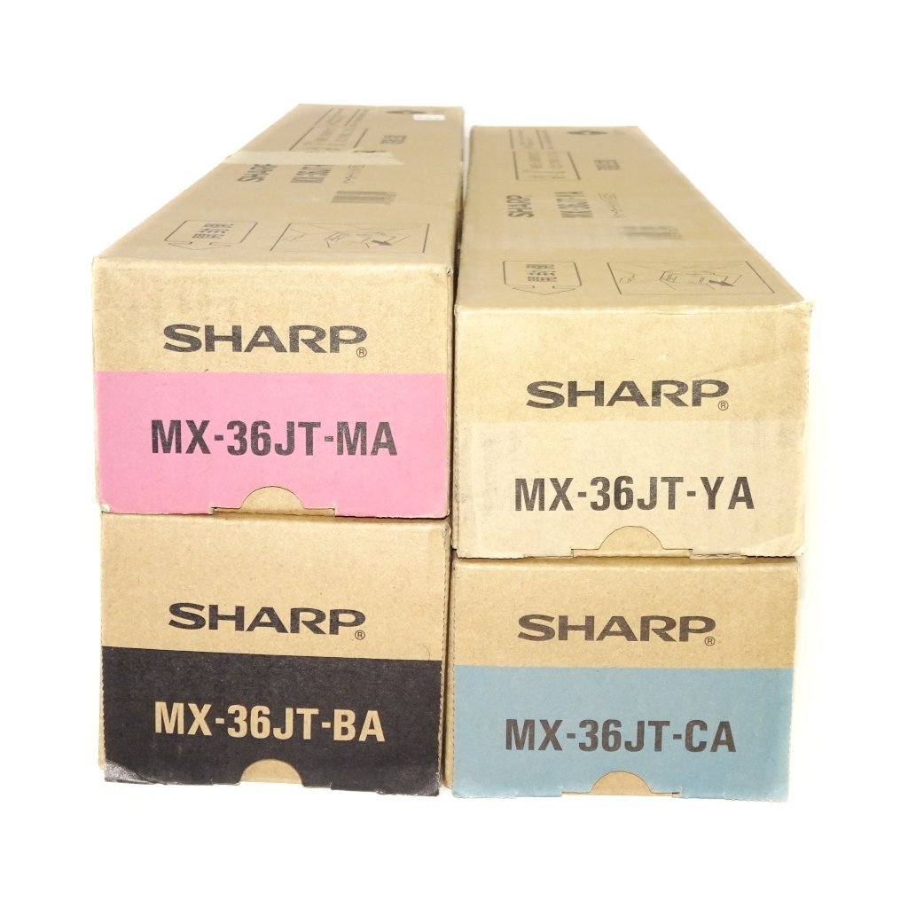 ☆4色セット SHARP シャープ 純正トナー MX-36JT-BA/CA/MA/YA MX2640/MX3140/MX3640用 【送料無料】 NO.3236_画像1