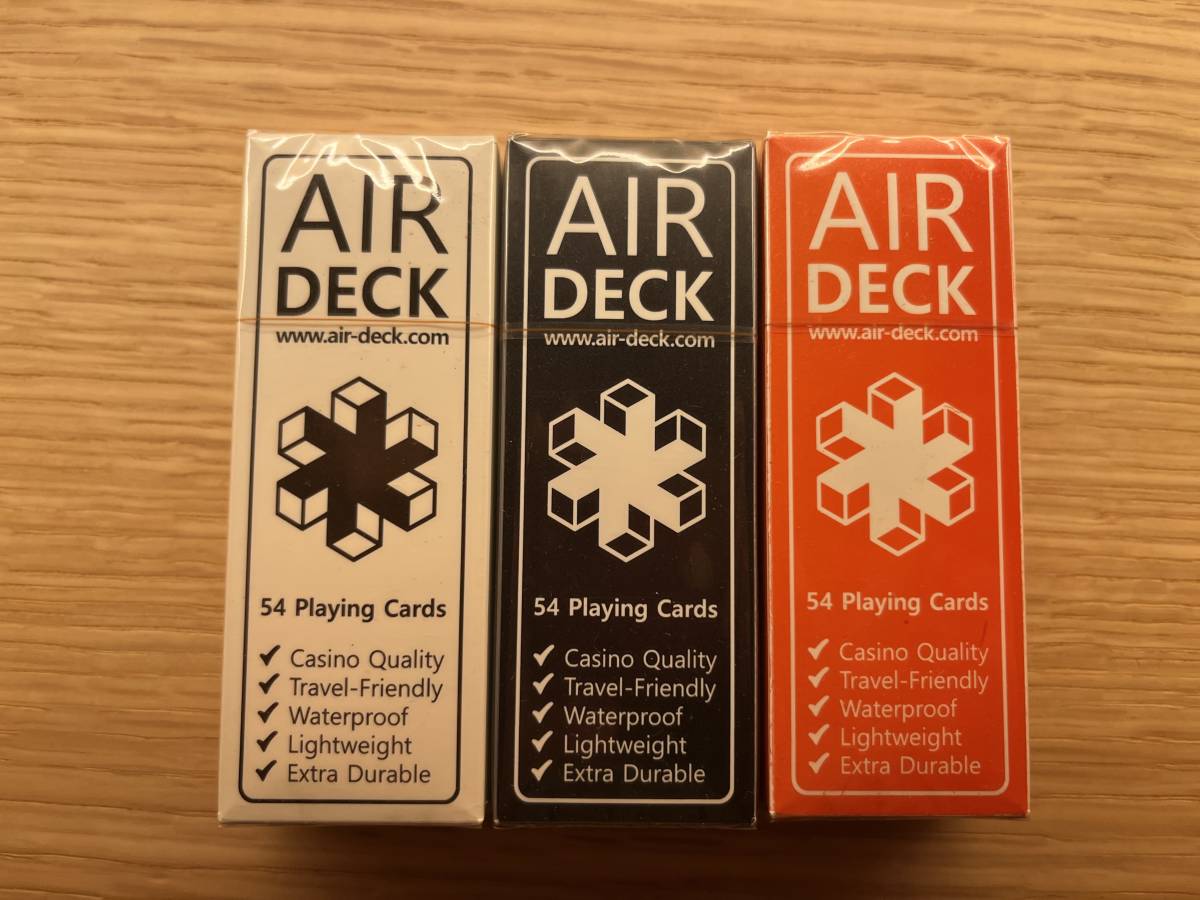 【新品未使用】air deck エアデッキ 初版 3色 トランプ_画像1