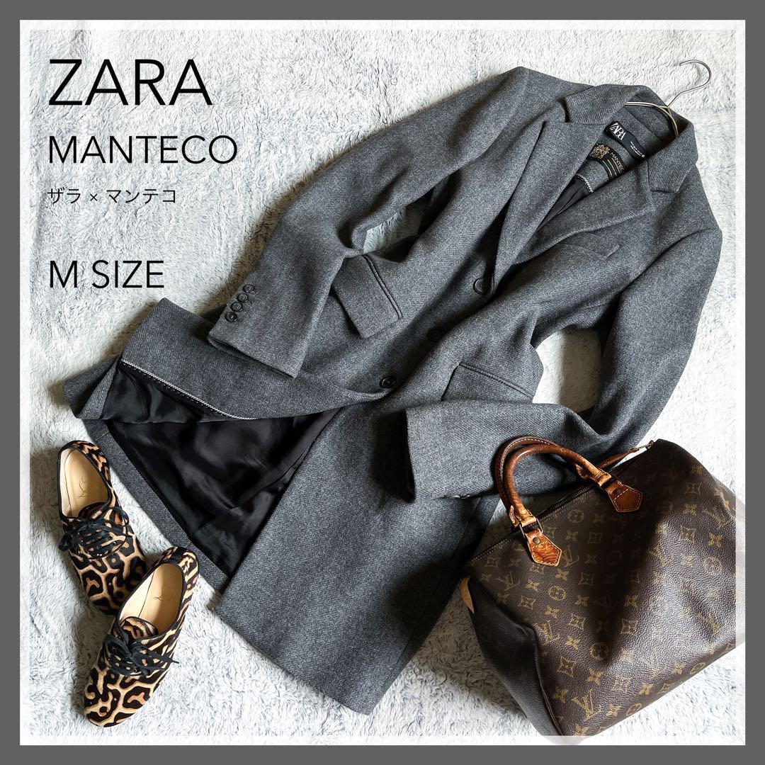 ZARA】ザラ MANTECO マンテコ ウール混 チェスターコート M Yahoo