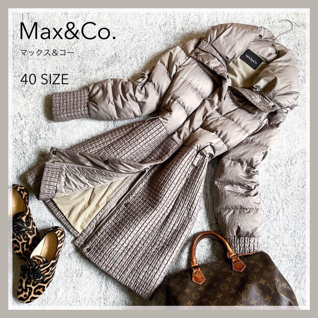訳あり【Max&Co】マックス&コー ショールカラー ロングダウンコート 40 Yahoo!フリマ（旧）
