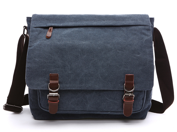  high class canvas canvas shoulder bag men's re-tis man and woman use diagonal .. bicycle bag going to school commuting travel business trip A4 attache case 8645Z navy 