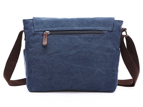  high class canvas canvas shoulder bag men's re-tis man and woman use diagonal .. bicycle bag going to school commuting travel business trip A4 attache case 8645Z navy 
