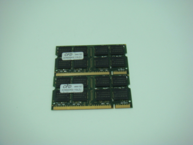  Note for CFD made memory /DDR/333mHZ/1GB(2 sheets total 2GB) operation guarantee 