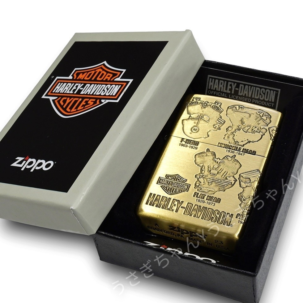 zippo☆日本限定：ハーレーダビッドソン☆3面エンジン☆BS☆ジッポ ライター