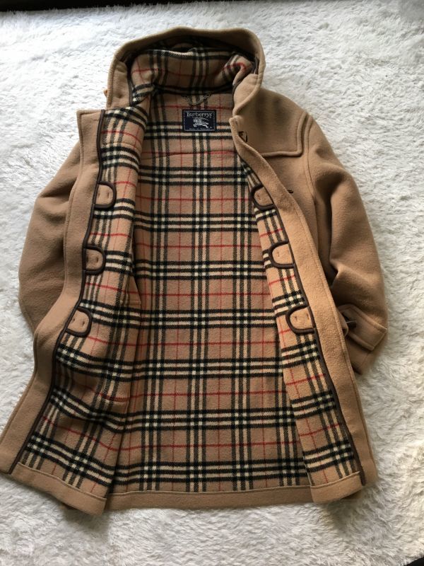 c29 Nova Check Burberry Burberry Melton Duffle Court長外套英國製造羊毛駱駝男士L 原文:c29　ノバチェック　バーバリー Burberry メルトン ダッフルコート ロングコート 英国製 ウール キャメル メンズ　L