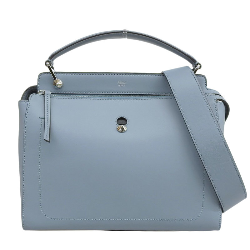 フェンディ FENDI ドットコム 2WAYバッグ ハンドバッグ ショルダーバッグ レザー ブルー 8BN293 中古 新入荷 OB1610
