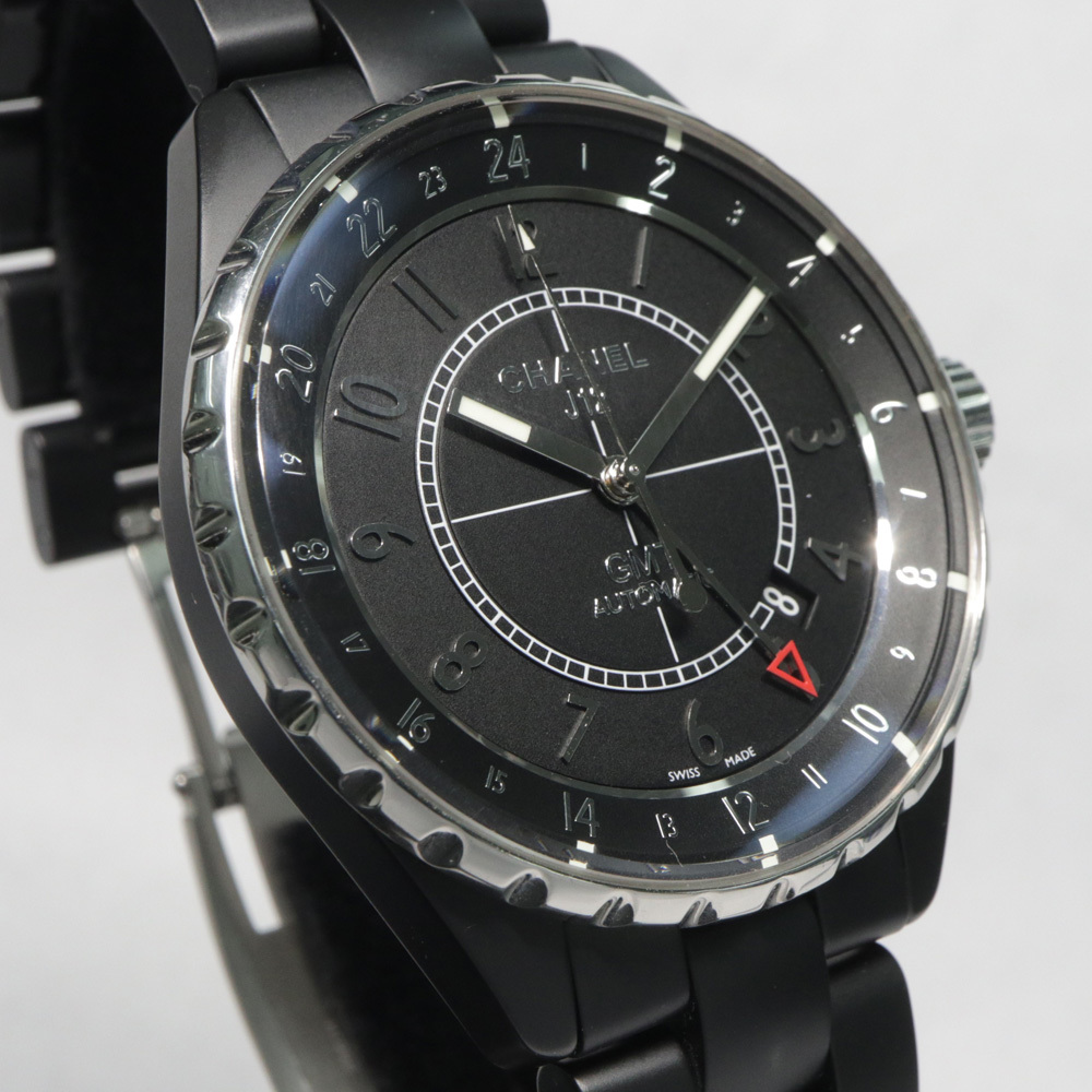[ Nagoya ] Chanel J12 GMT 41MM H3101 mat black ceramic self-winding watch men's wristwatch man 