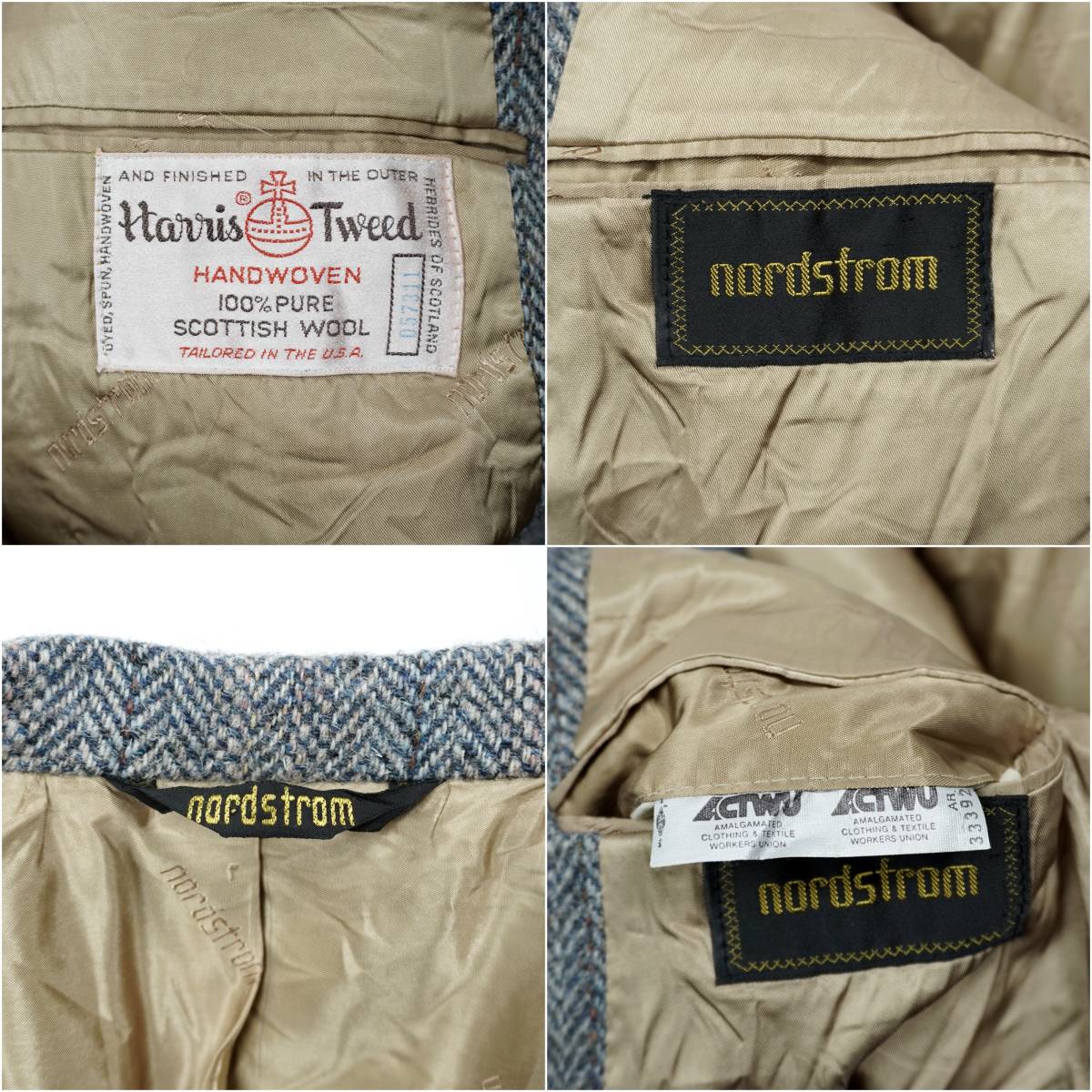 Harris Tweed Jacket 1980s 1990s 304142 ハリスツイード ツイードジャケット テーラードジャケット 1980年代  1990年代