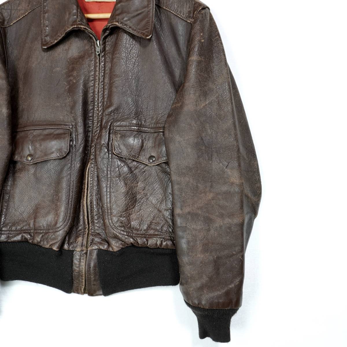 CALIFORNIAN A-2 Leather Jacket 1950s 304144 Vintage カリフォルニアン レザージャケット 1950年代 ヴィンテージ ホースハイド