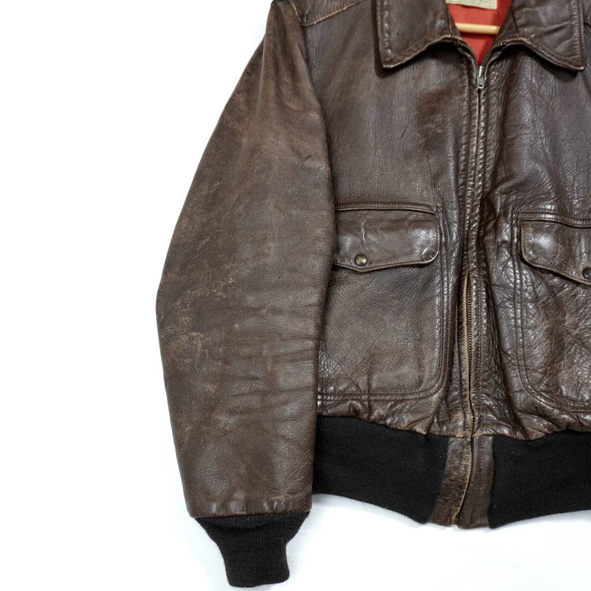 CALIFORNIAN A-2 Leather Jacket 1950s 304144 Vintage カリフォルニアン レザージャケット 1950年代 ヴィンテージ ホースハイド