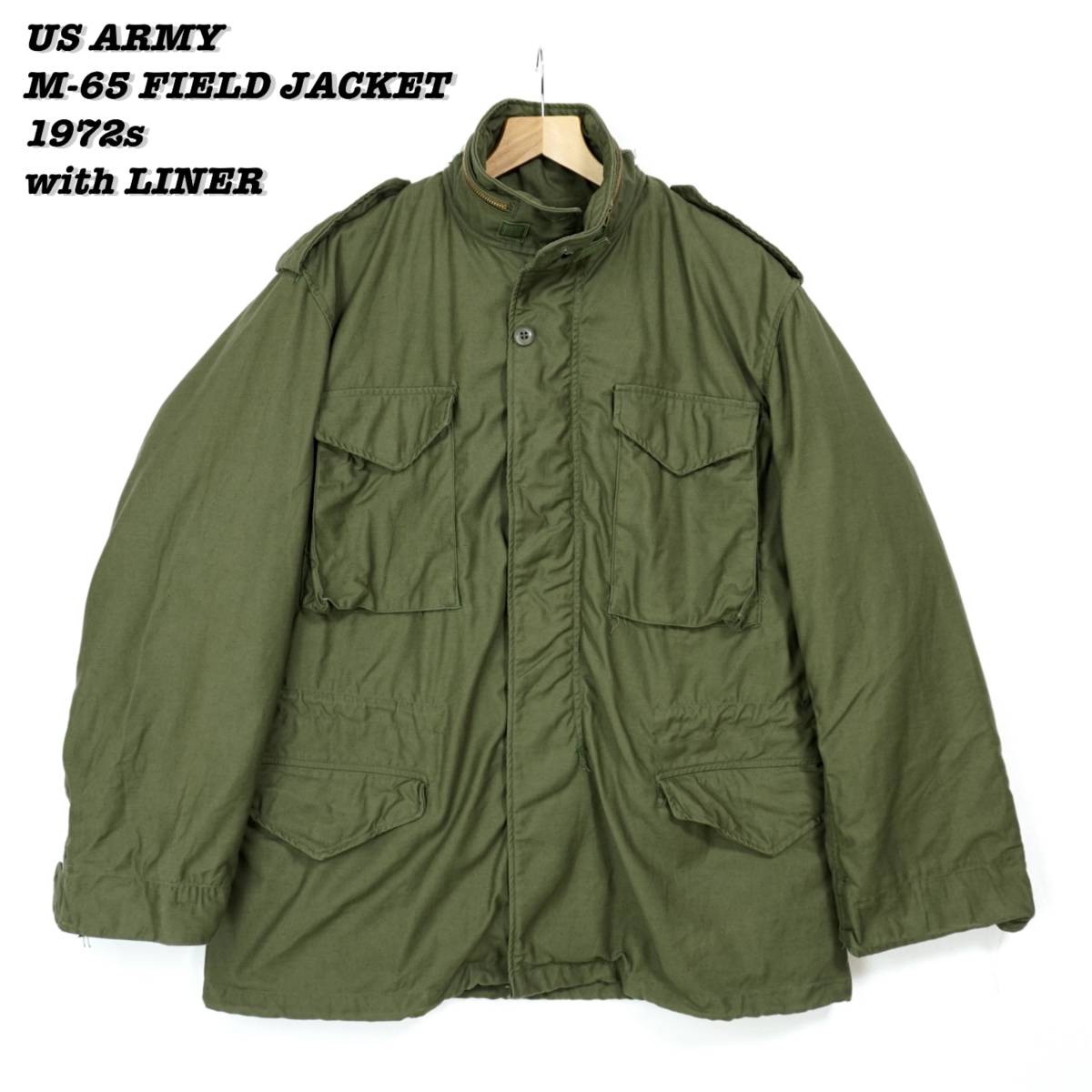 US ARMY M-65 FIELD JACKET with LINER 304153 1970s Vintage アメリカ