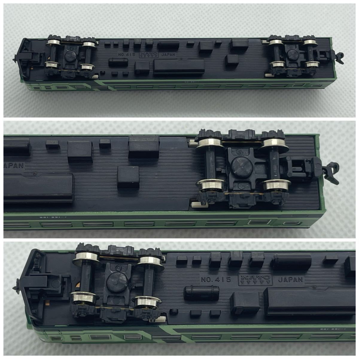 KATO 165系 クハ165-196 ムーンライト緑 ヘッド＆テールランプ点灯 ケース無し　カトー_画像8