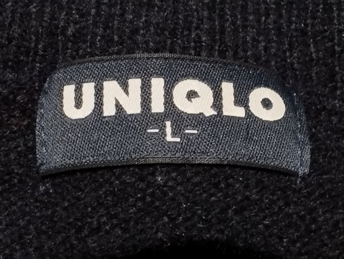 ユニクロ　メンズセーター　タートルネック　サイズL　毛100%　UNIQLO