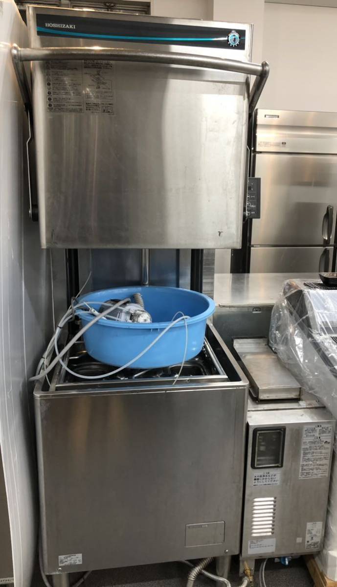 ホシザキ　HOSHIZAKI 食器洗浄機　ブースター付き　3相200V JWE-680B 業務用　中古品　厨房機器　640×655×1432 飲食店　2019年式　F