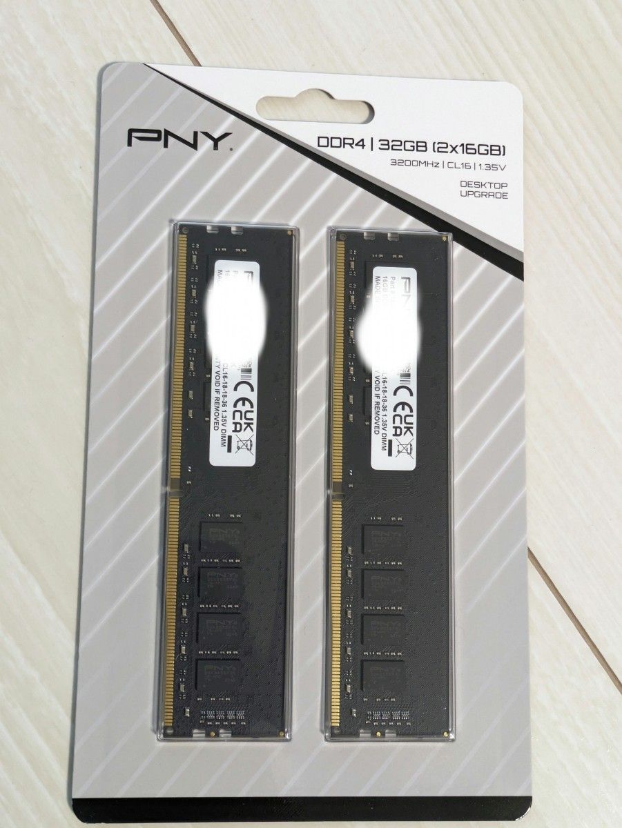 未開封 PNY DDR4 3200Hz メモリ 32GB(16GB×2) CL16 デスクトップメモリー 