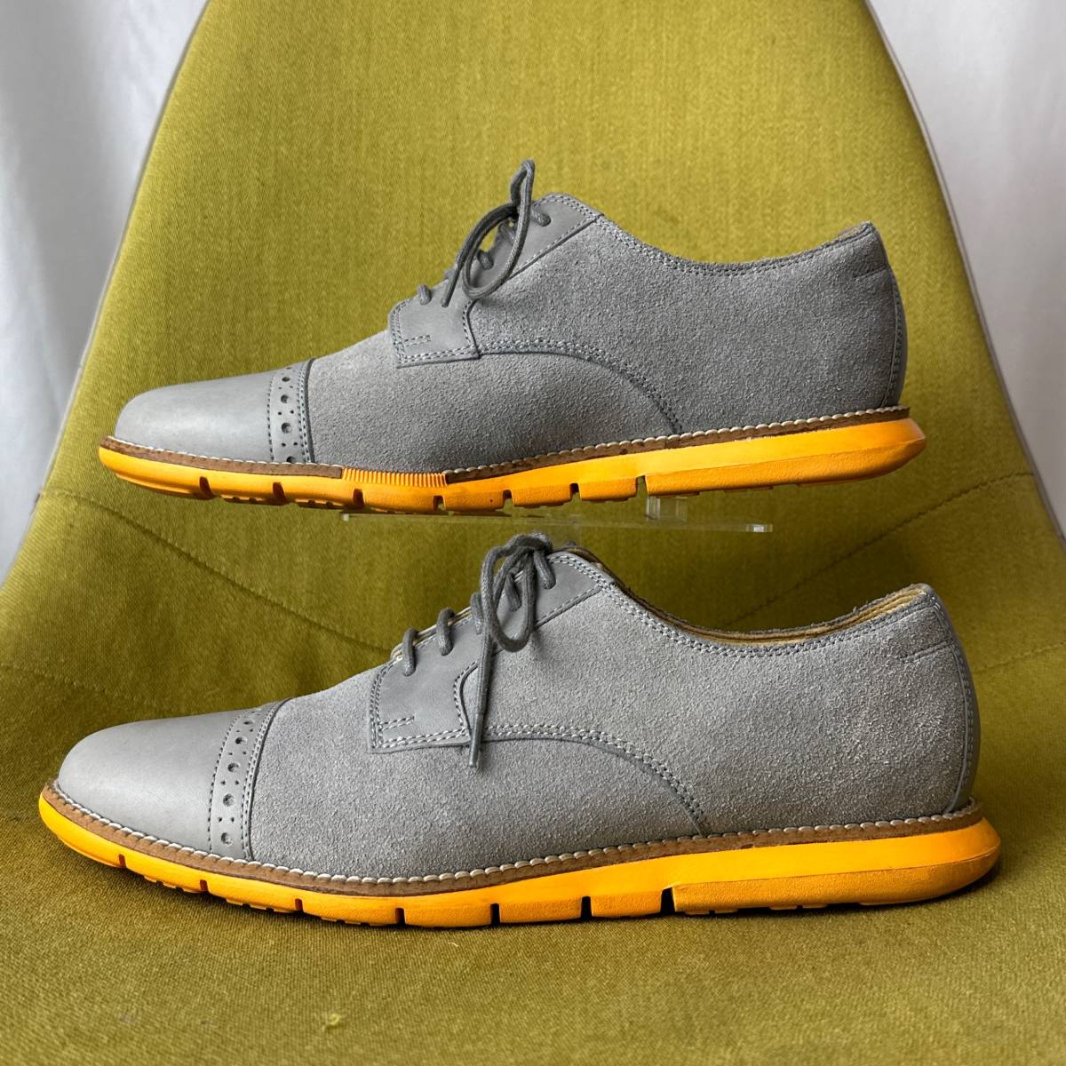 美品 COLE HAAN GRAND コールハーン ストレートチップコンビレザーシューズ 7.5 M 25.5相当 ビジネス スニーカー_画像4