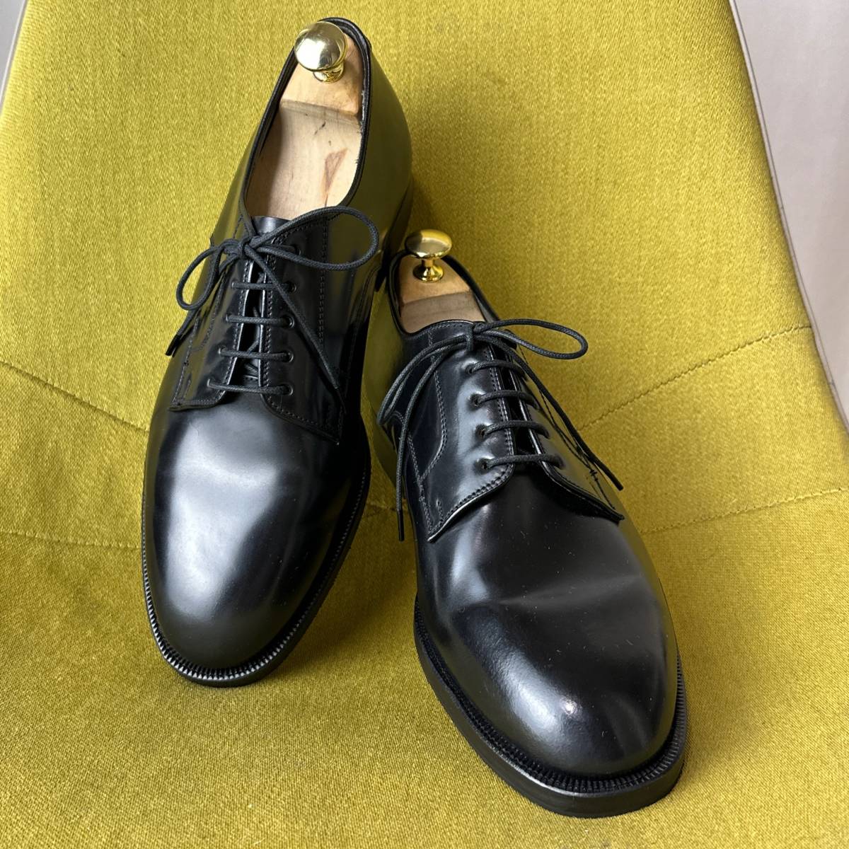  beautiful goods JARMAN german REGENCY COLLECTION plain tu cordovan leather shoes 25.0EE made in Japan chiyoda made Vintage 