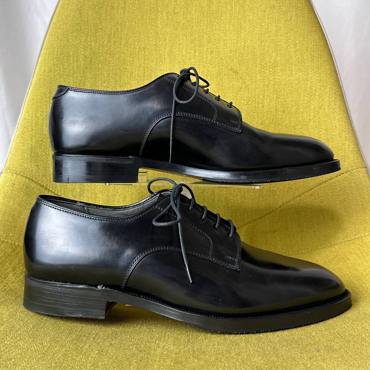  beautiful goods JARMAN german REGENCY COLLECTION plain tu cordovan leather shoes 25.0EE made in Japan chiyoda made Vintage 