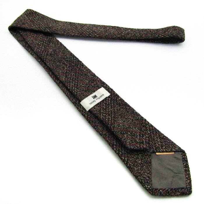 [ beautiful goods ] Issey Miyake ISSEY MIYAKE total pattern silk dot pattern made in Japan men's necktie black 