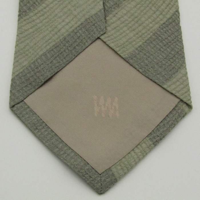 [ beautiful goods ] I m Pro duct im product Issey Miyake stripe pattern sill Klein pattern made in Japan men's necktie gray 