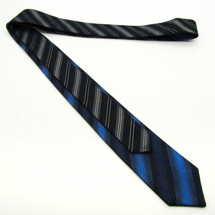 [ beautiful goods ] Comme Ca Ism COMME CA ISM stripe pattern sill Klein pattern narrow tie men's necktie navy 