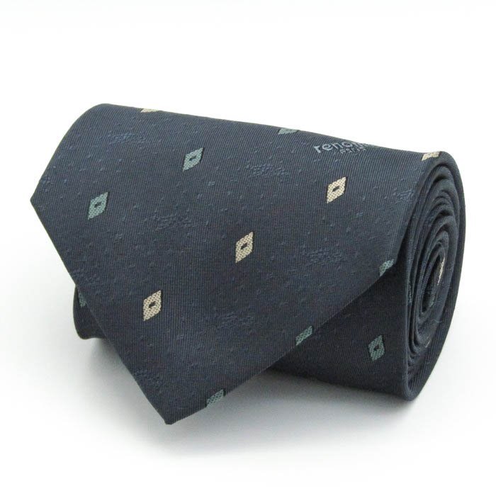 [ прекрасный товар ] Renoma renoma мелкий рисунок рисунок шелк точка рисунок мужской галстук темно-синий 