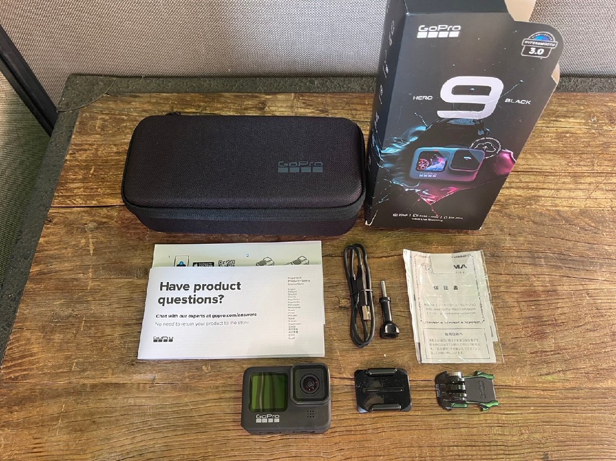 GoPro HERO9 Black ウェアラブルカメラ CHDHX-901-FW 美訳あり品_画像1